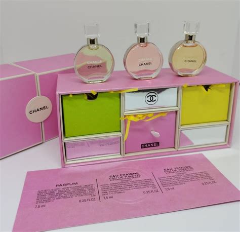 chanel makeup and perfume set|chanel miniature perfume gift set.